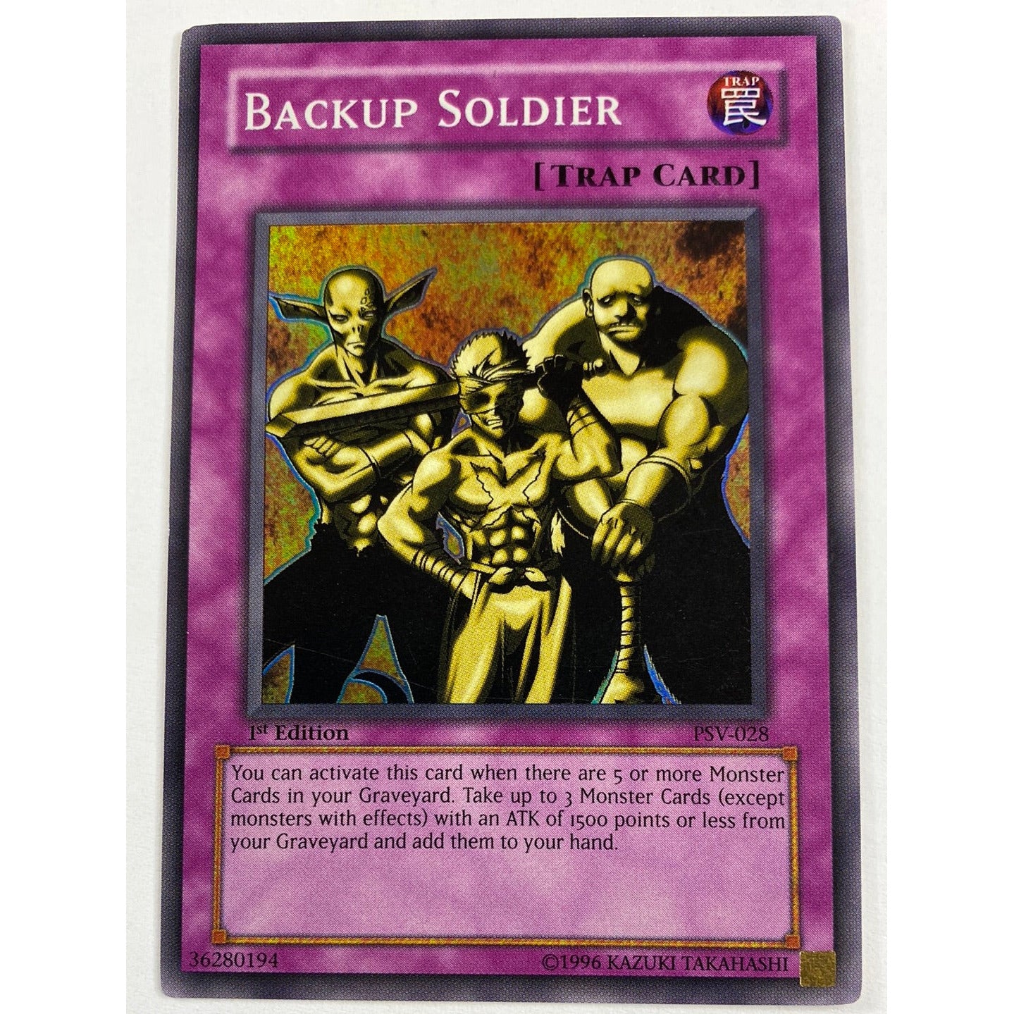 Backup Soldier Super Rare PSV-028 | Local Legends Cards & Collectibles