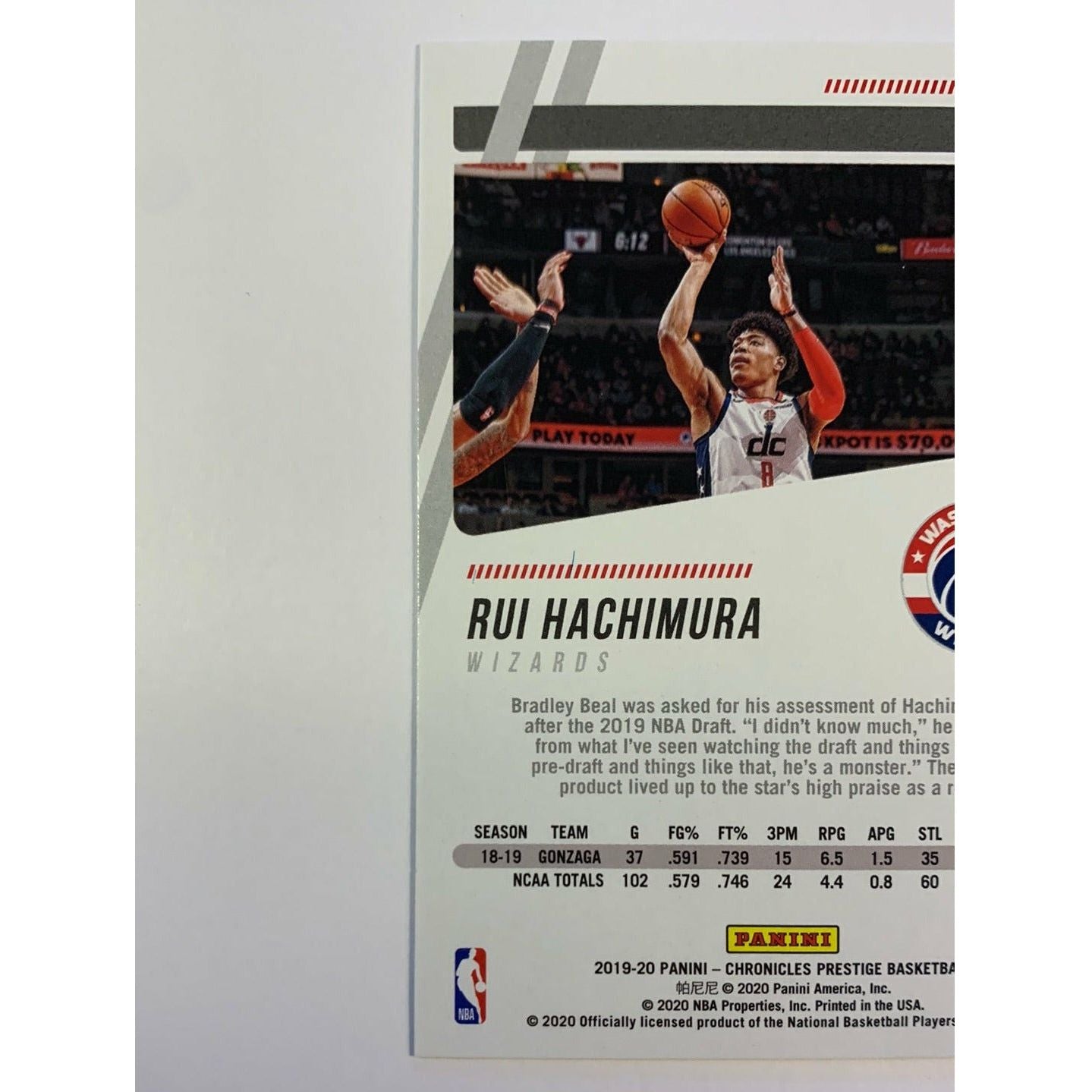 2019-20 Prestige Rui Hachimura RC