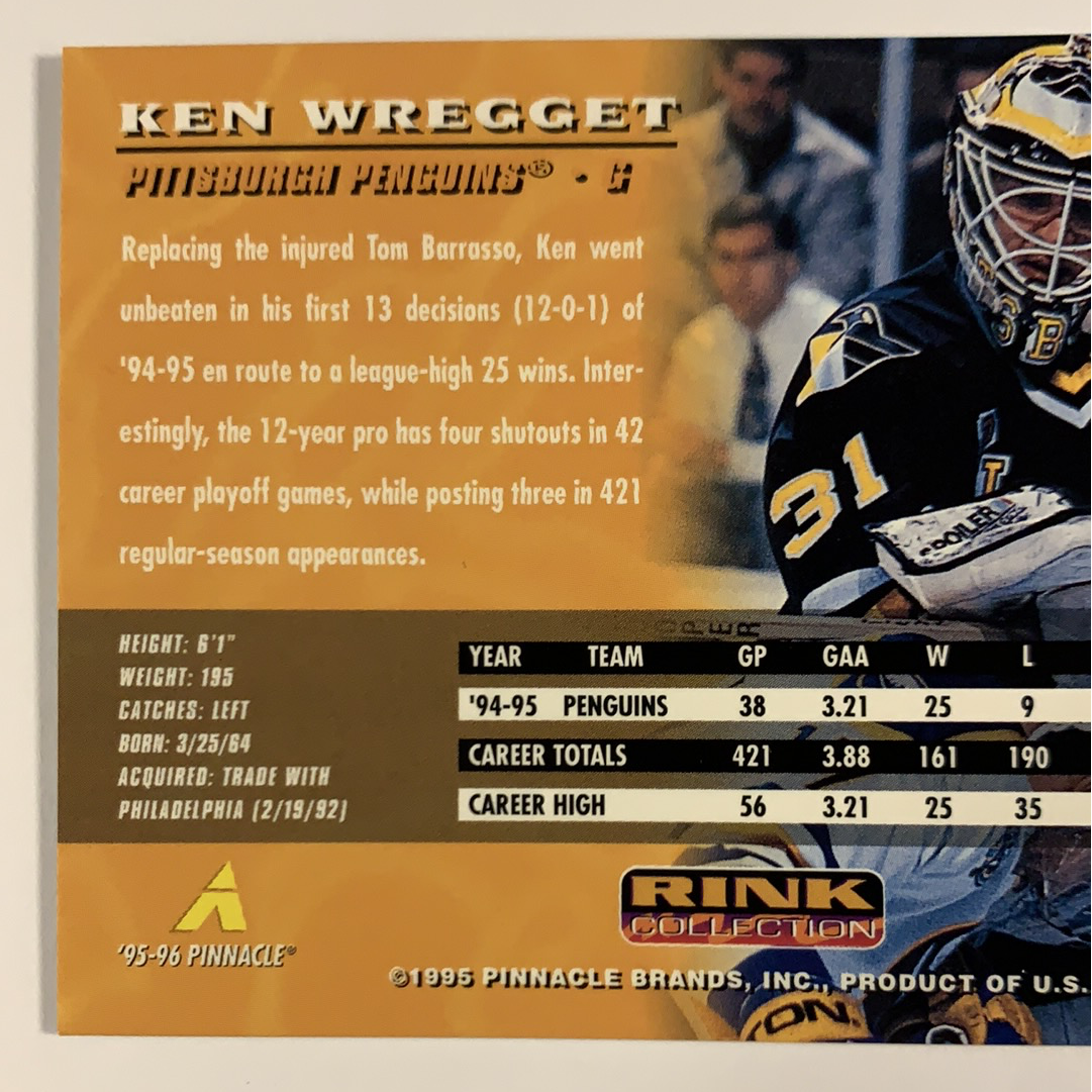  1995-96 Pinnacle Ken Wregget Rink Collection  Local Legends Cards & Collectibles