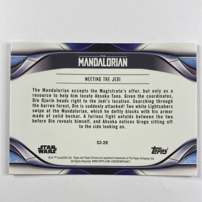 Topps Chrome The Mandalorian Meeting The Jedi Refractor