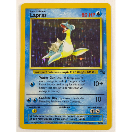 Lapras Holo Rare 10/62