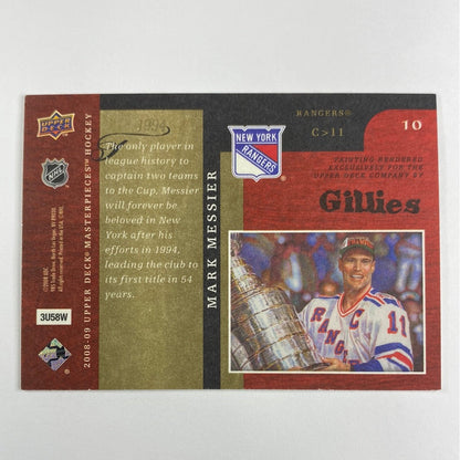 2008-09 Upper Deck Masterpieces Mark Messier Canvas