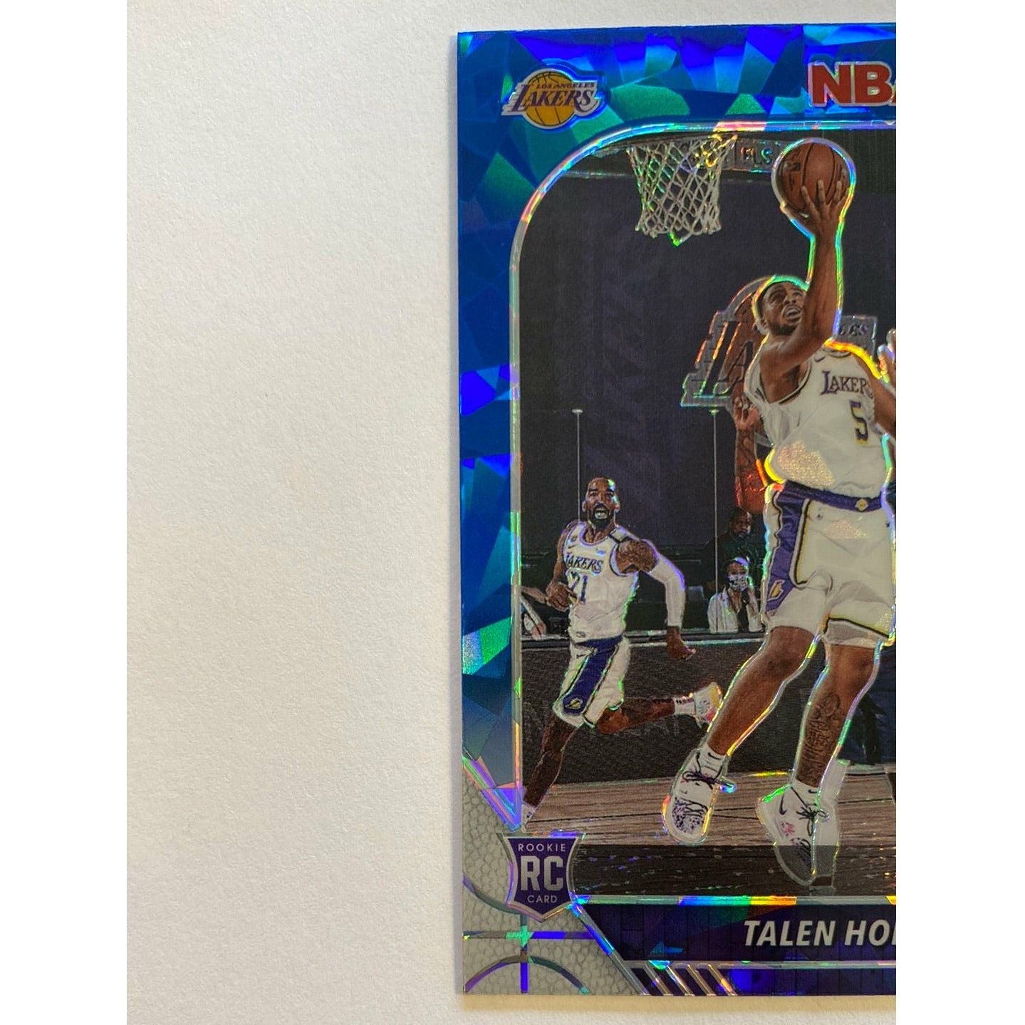 2019-20 Hoops Premium Stock Talen Horton-Tucker Blue Cracked Ice Prizm RC