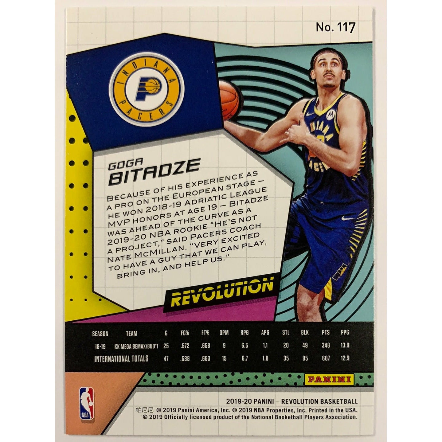  2019-20 Revolution Goga Bitadze RC  Local Legends Cards & Collectibles