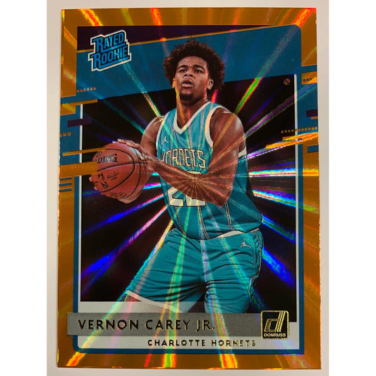 2020-21 Donruss Vernon Carey Jr Orange Laser Rated Rookie | Local Legends Cards & Collectibles