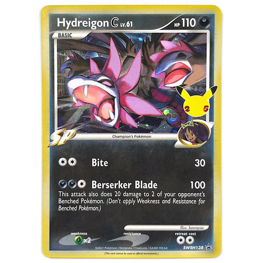 Celebrations Hydreigon C Rare Holo Black Star Promo SWSH138 | Local Legends Cards & Collectibles