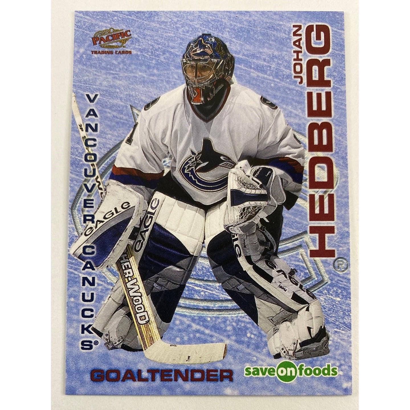 2004 Pacific Vancouver Canucks Johan Hedberg