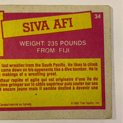 1985 Titan Sports Siva Afi