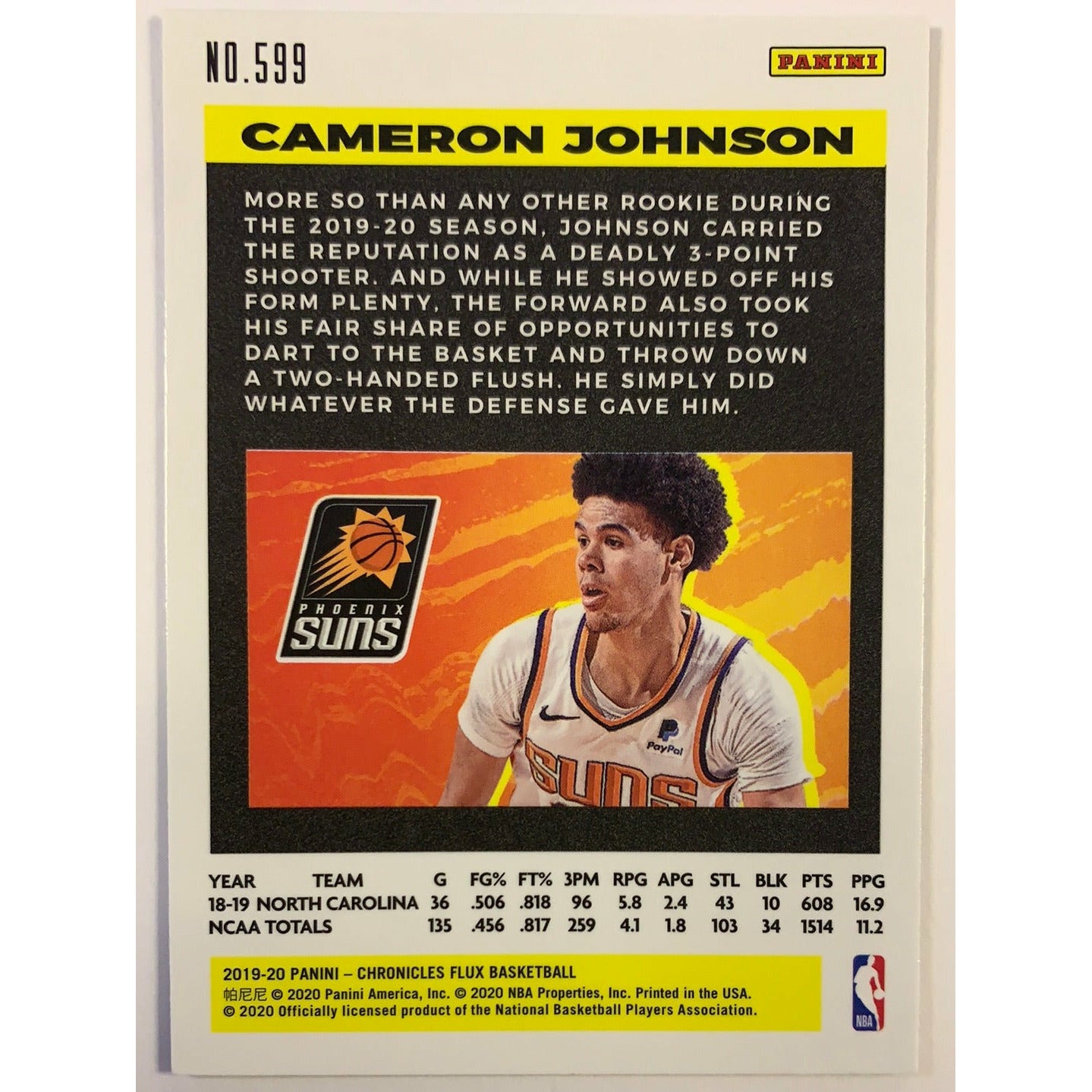 2019-20 Flux Cameron Johnson RC