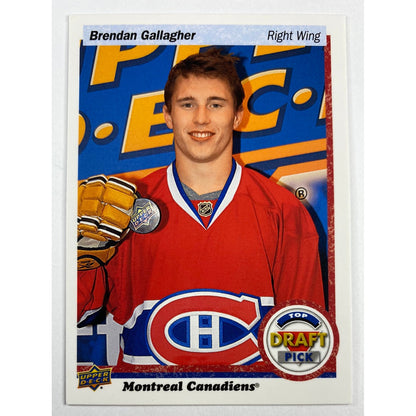 2017 Score Brendan Gallagher Top Draft Pick Tribute