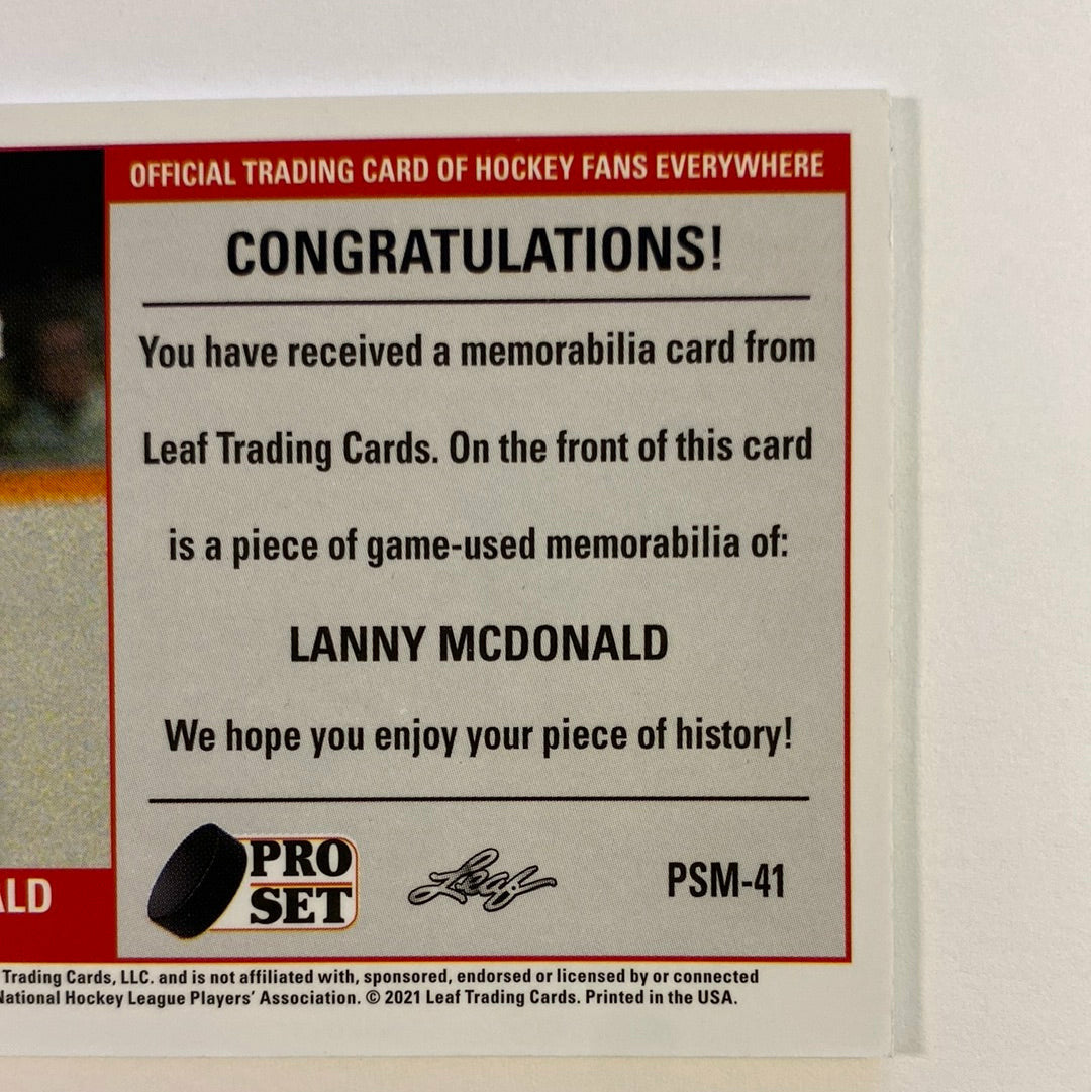 2021 Leaf Pro Set Memories Lanny MacDonald Game Used Patch