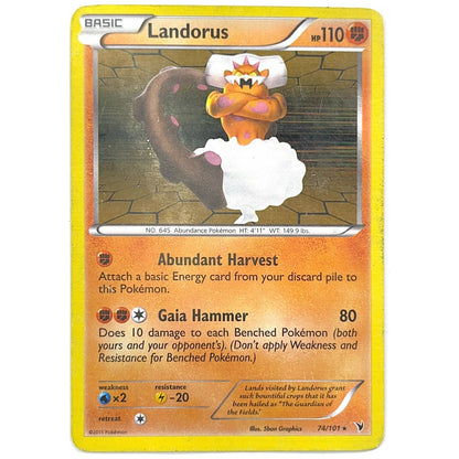 Noble Victories Landorus Rare Non-Holo 74/101