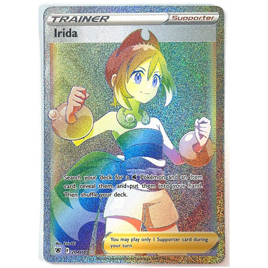 Irida Holo Rainbow Rare 204/189