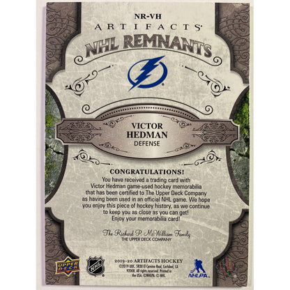 2019-20 Artifacts Victor Hedman NHL Remnants