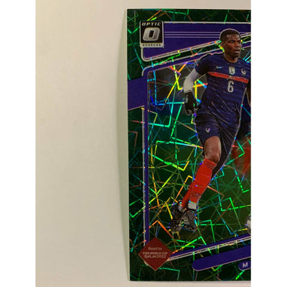 2021-22 Donruss Optic Paul Pogba Green Velocity Prizm