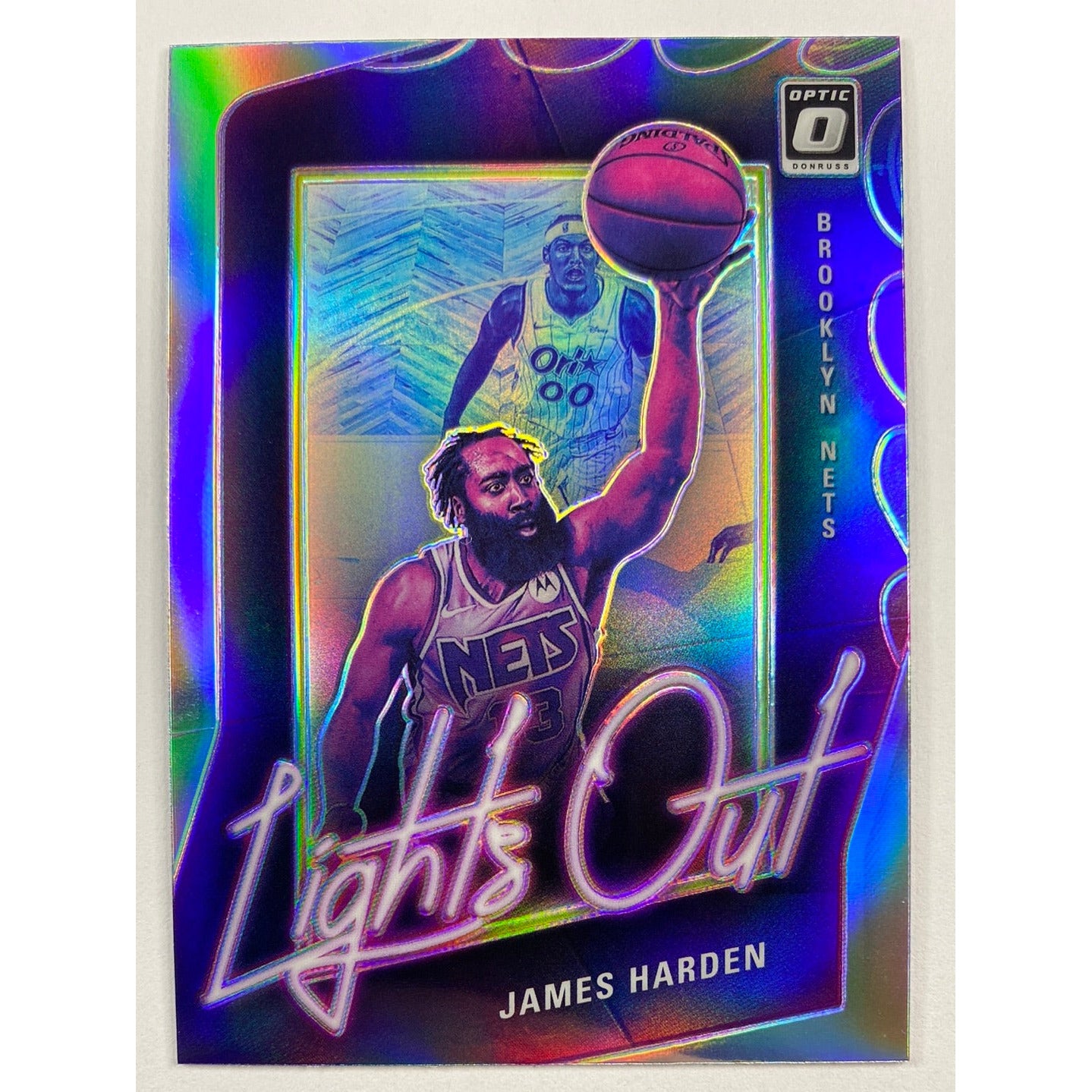 2020-21 Donruss Optic James Harden Lights Out Holo Prizm